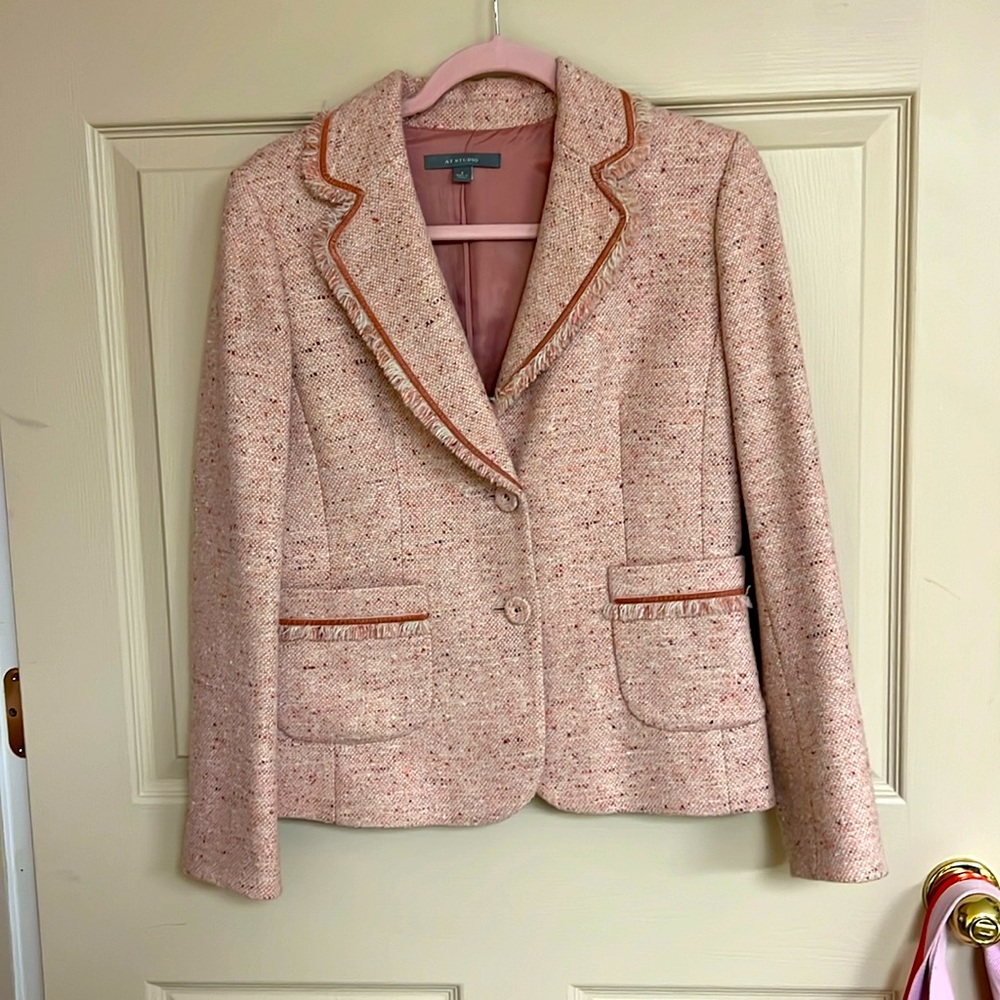Pale Pink Wool Tweed blazer